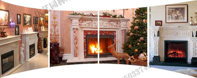 歐式壁爐架實景，大理石壁爐架定制，石雕壁爐架工廠