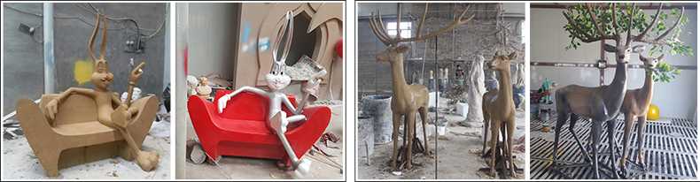 玻璃鋼雕塑制作流程，仿真景觀雕塑廠家