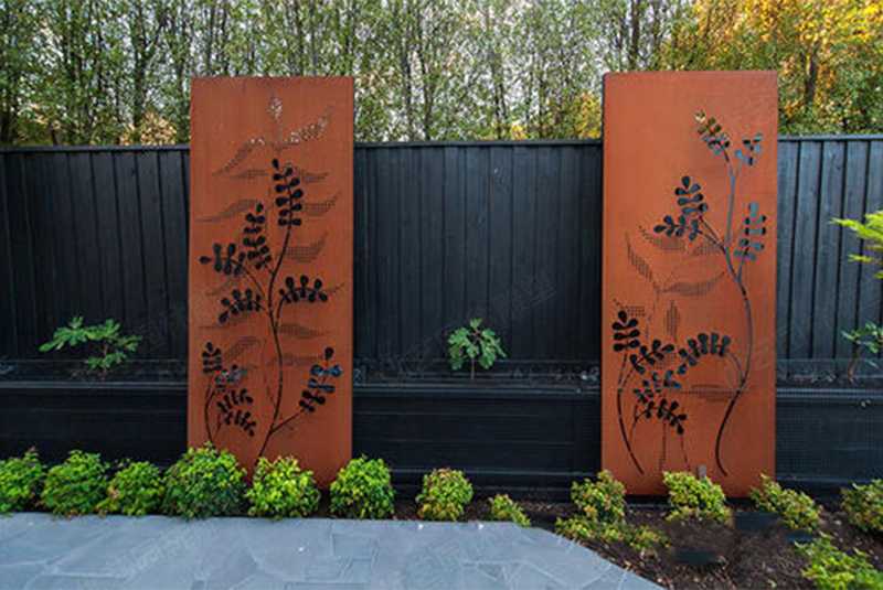 創意耐候鋼擺件，大型耐候鋼雕塑