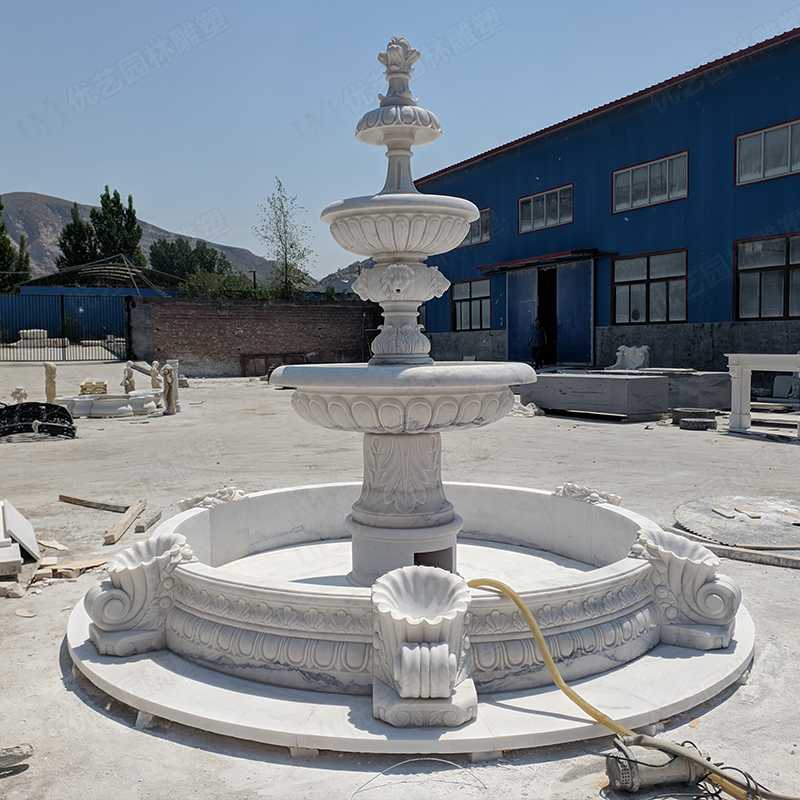 大理石噴泉，漢白玉噴泉