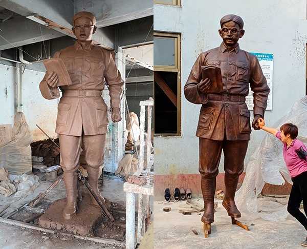 優(yōu)藝雕塑制作純銅真人像雕塑的優(yōu)勢
