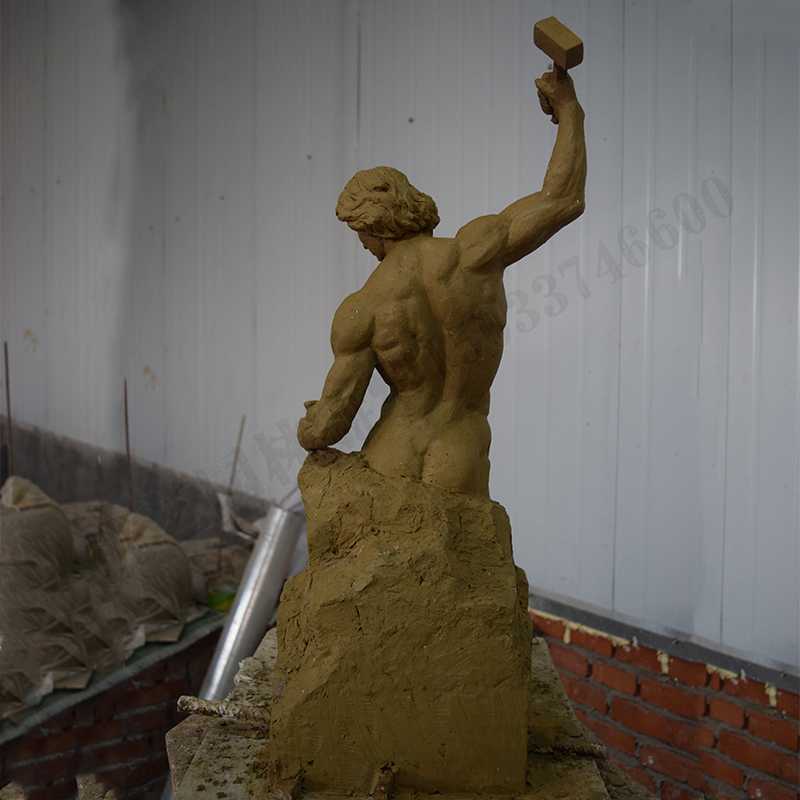 自我雕刻雕塑，雕刻自我雕塑，雕刻自己擺件